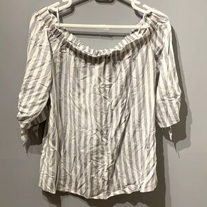 Kismet Blue And White Top
